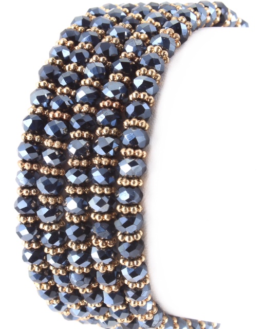 Crystal Wrap Bracelet/Necklace Midnight