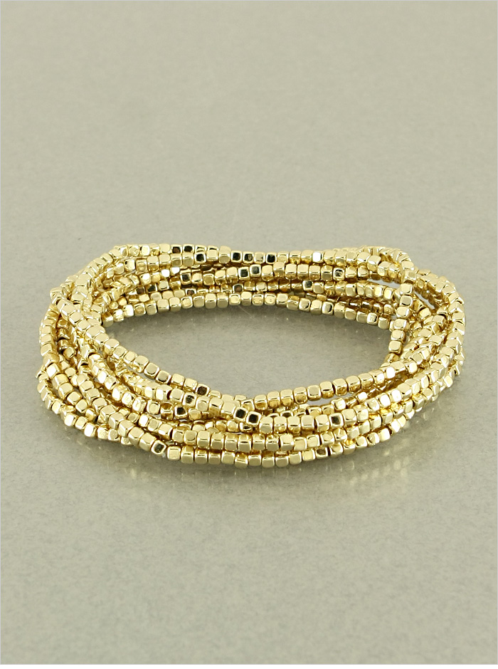 Multi-Strand Gold Bracelet Set